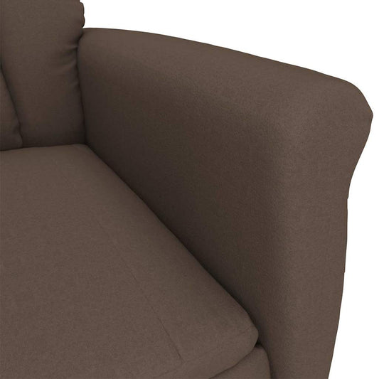 Recliner Chair Dark 70.5 X 96.5 X 95 Cm Fabric