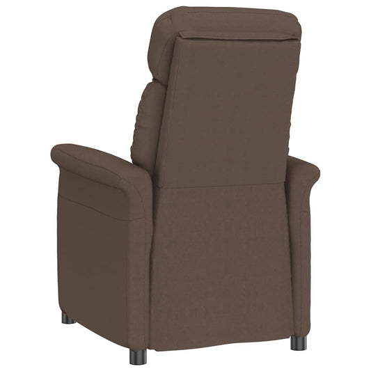 Recliner Chair Dark 70.5 X 96.5 X 95 Cm Fabric