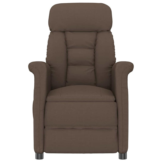 Recliner Chair Dark 70.5 X 96.5 X 95 Cm Fabric