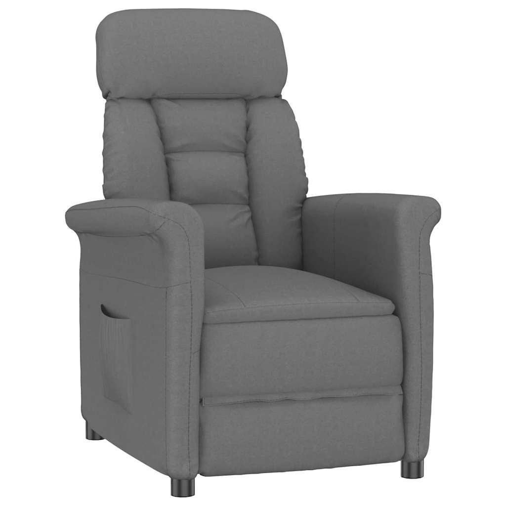 Recliner Chair Dark 70.5 X 96.5 X 95 Cm Fabric