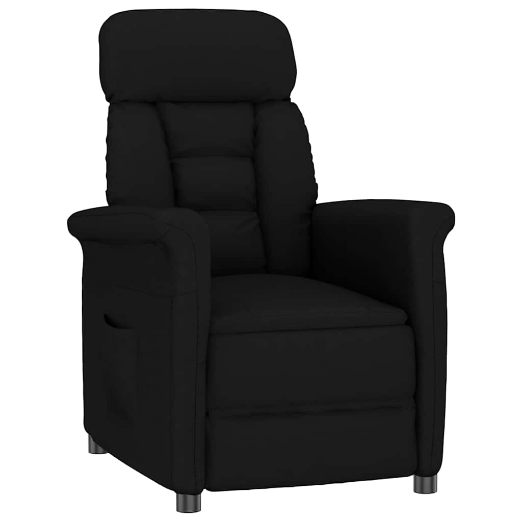 Recliner Chair Dark 70.5 X 96.5 X 95 Cm Fabric