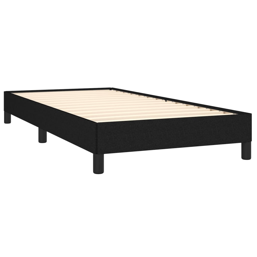 Bed Frame without Mattress Black 90x190 cm Single Single Fabric