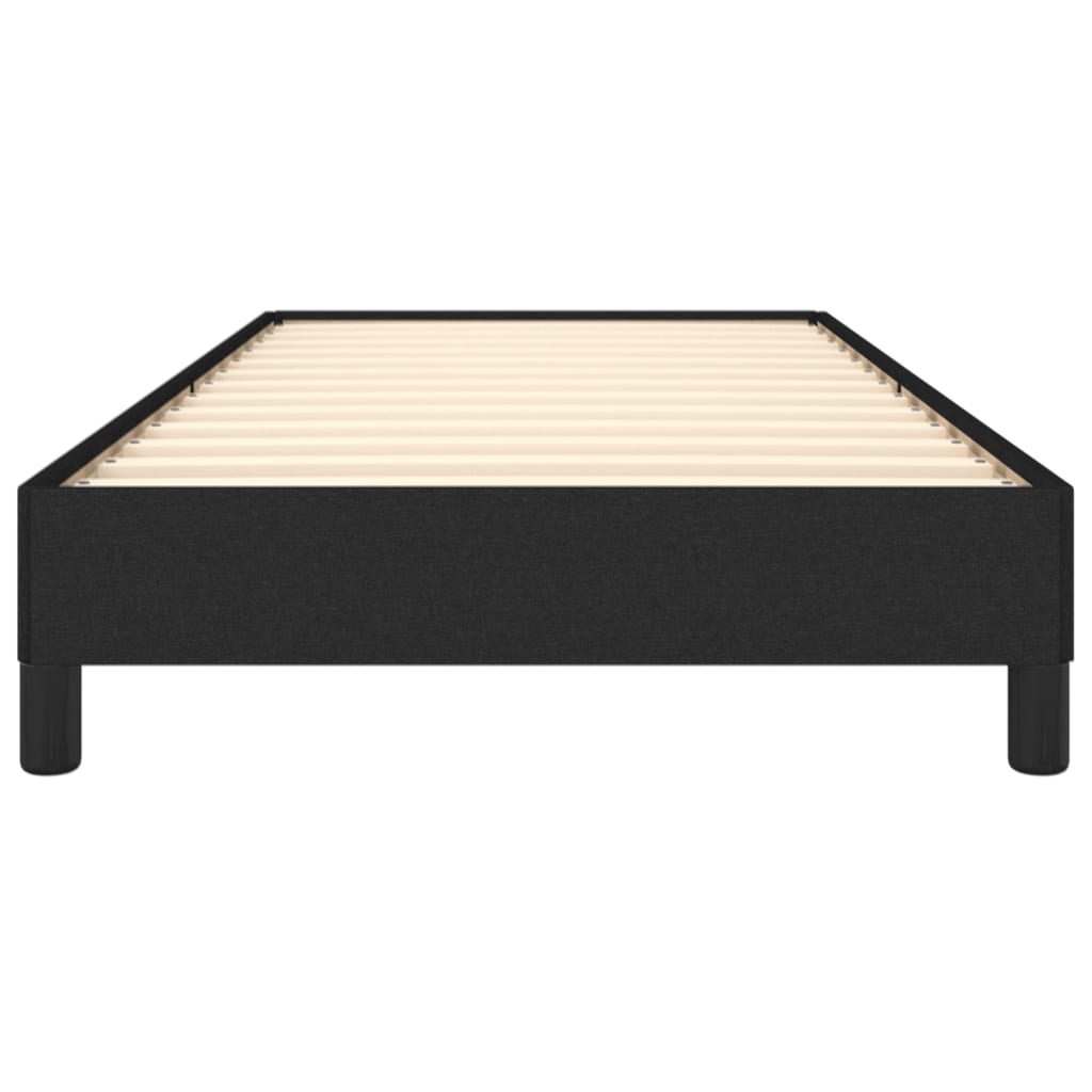 Bed Frame without Mattress Black 90x190 cm Single Single Fabric