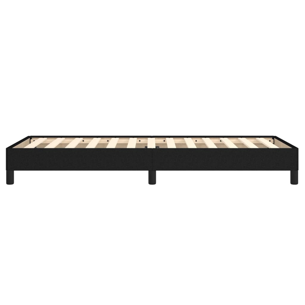 Bed Frame without Mattress Black 90x190 cm Single Single Fabric