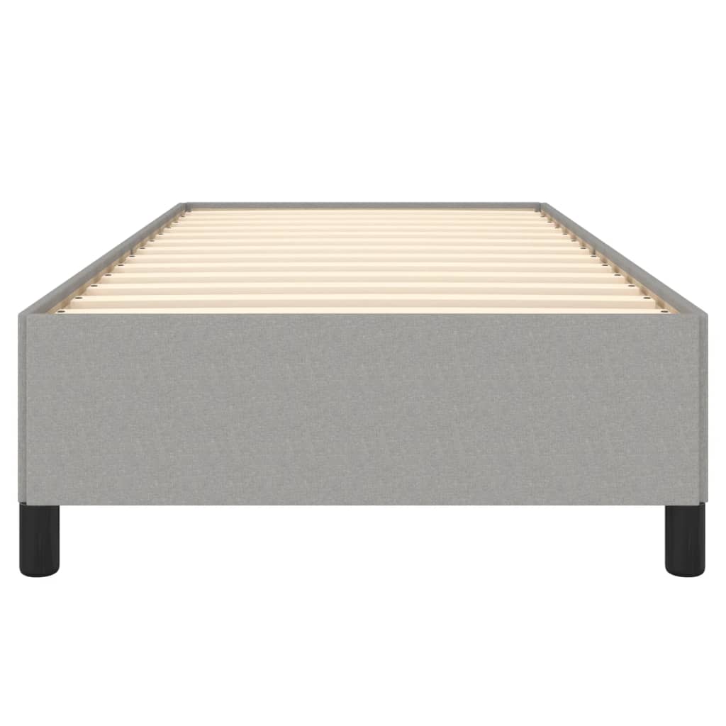 Bed Frame without Mattress Light Grey 90x190 cm Single Single Fabric