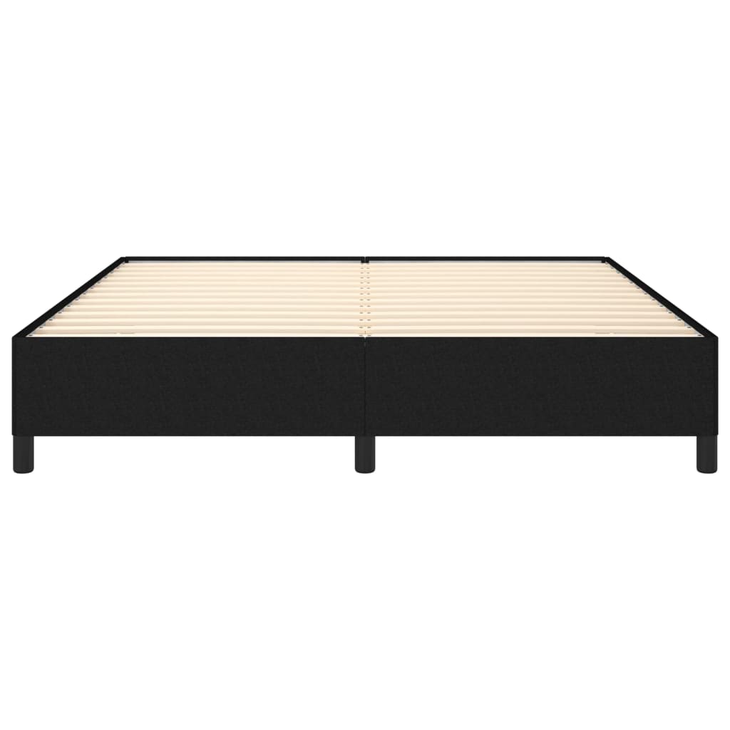 Bed Frame without Mattress Black 180x200 cm Super King Super King Fabric