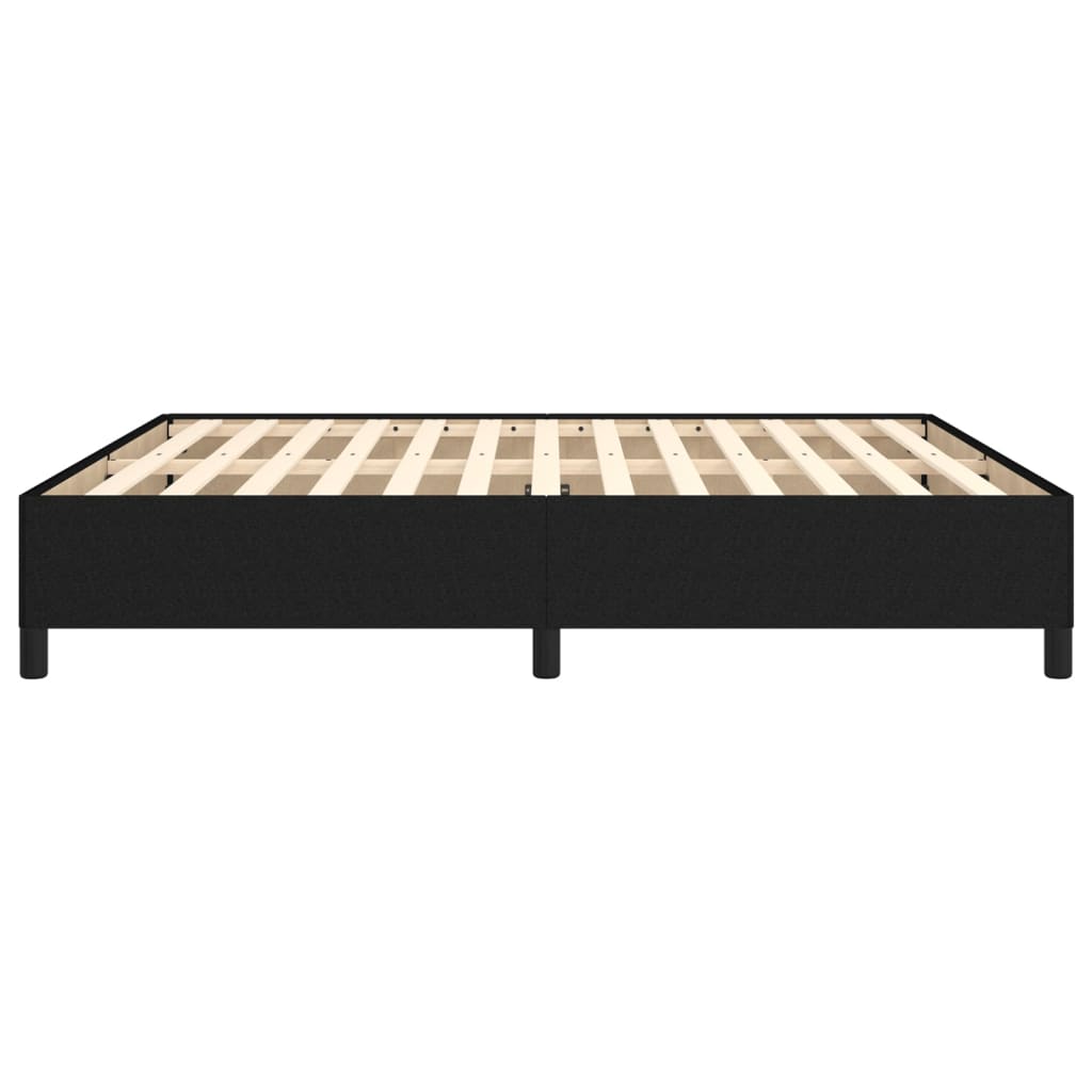 Bed Frame without Mattress Black 180x200 cm Super King Super King Fabric