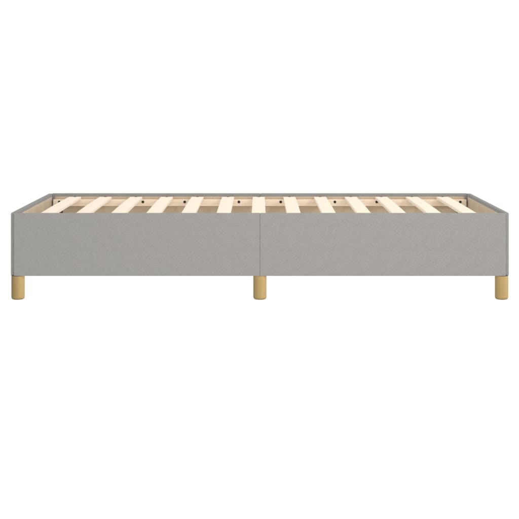 Bed Frame without Mattress Light Grey 90x190 cm Single Single Fabric