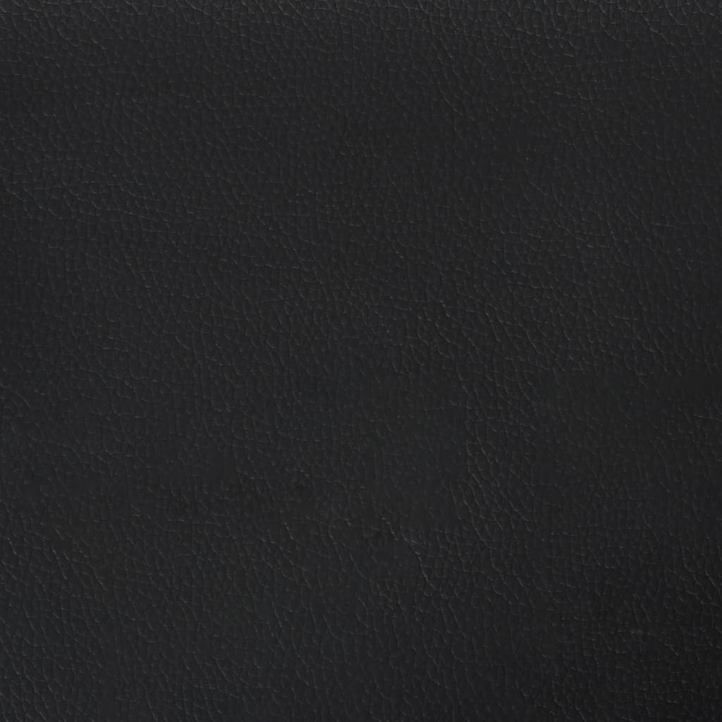 Bed Frame without Mattress Black Super King Faux Leather