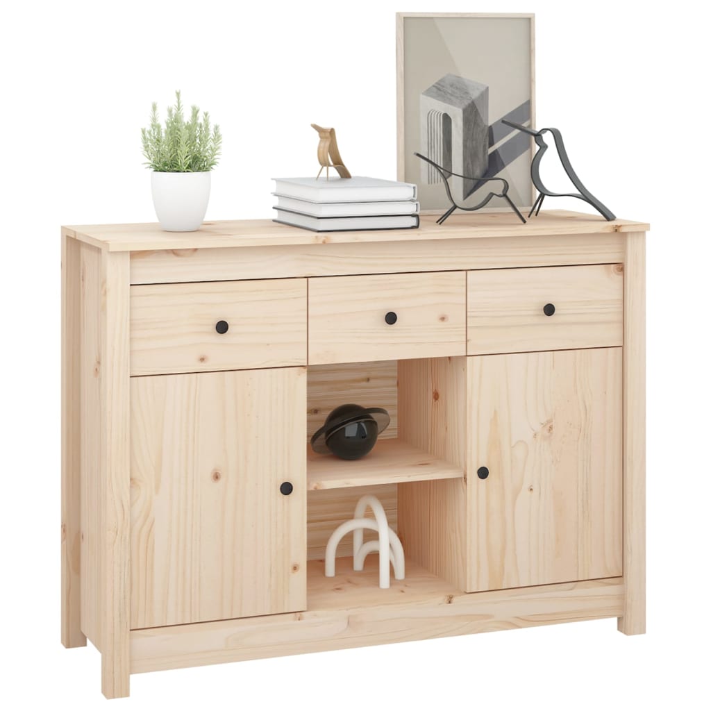 Sideboard 100x35x74,5 cm Solid Wood Pine