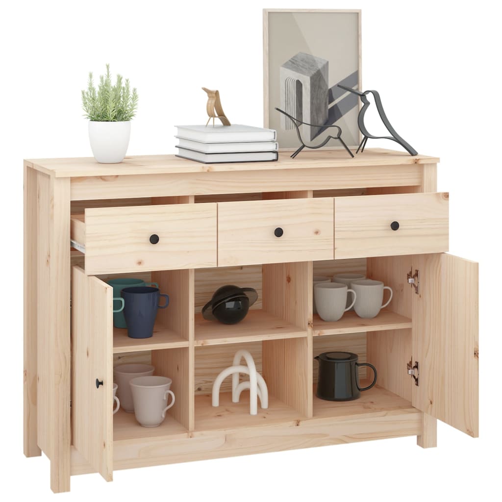 Sideboard 100x35x74,5 cm Solid Wood Pine