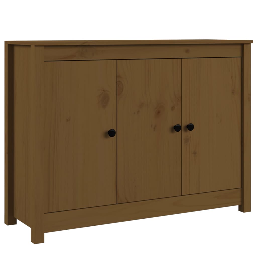 Sideboard Honey Brown 100x35x74 cm Solid Wood Pine