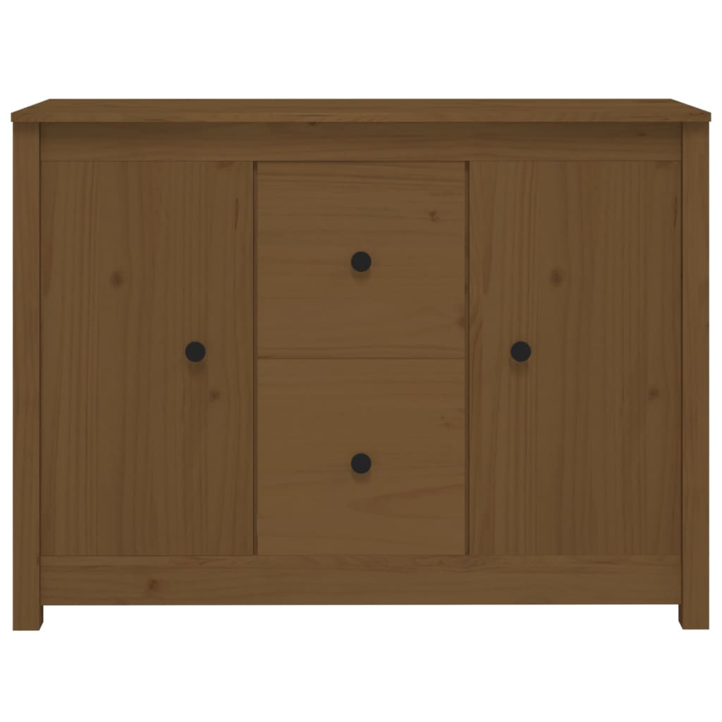 Sideboard Honey Brown 100x35x74 cm Solid Wood Pine