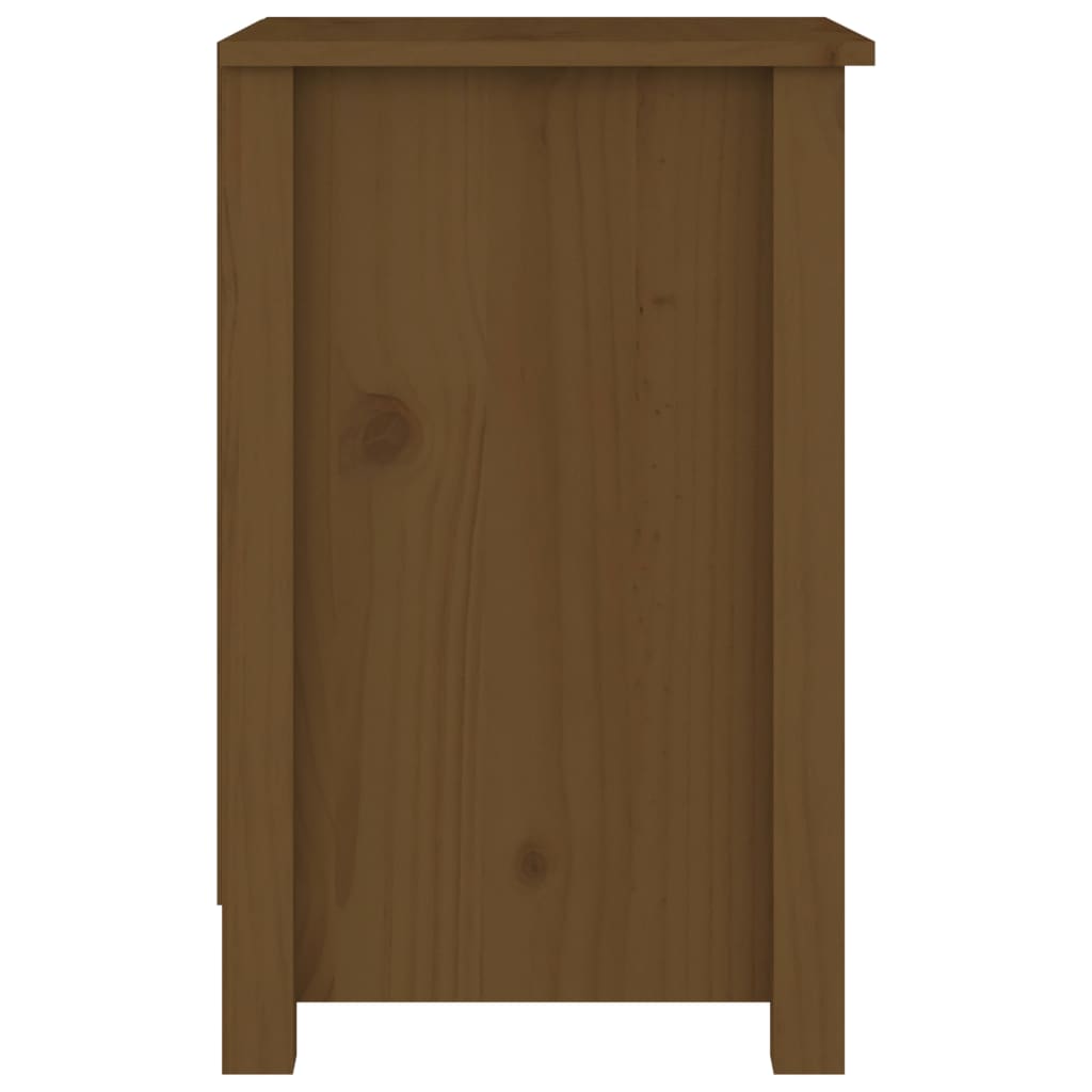 Bedside Cabinet Honey Brown 40x35x55 cm Solid Wood Pine
