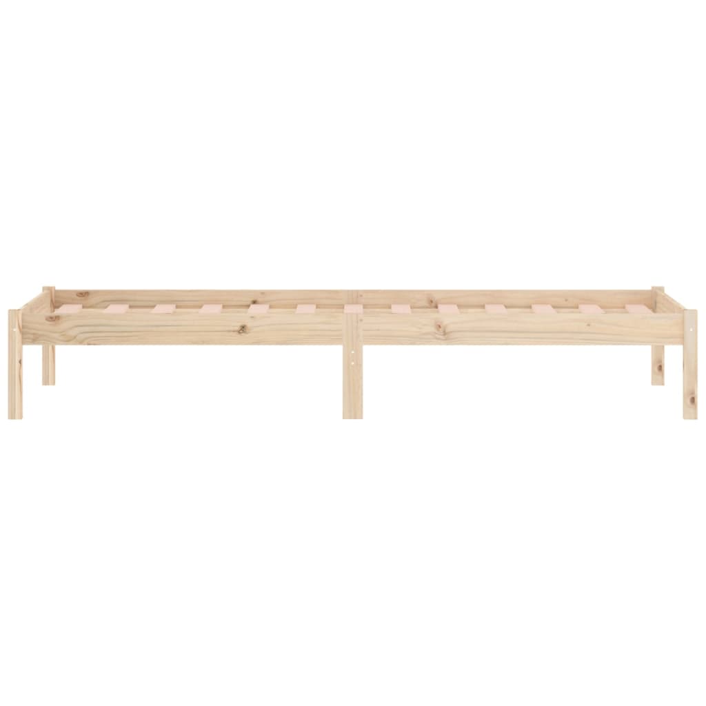 Bed Frame without Mattress 100x190 cm Solid Wood Pine Twin