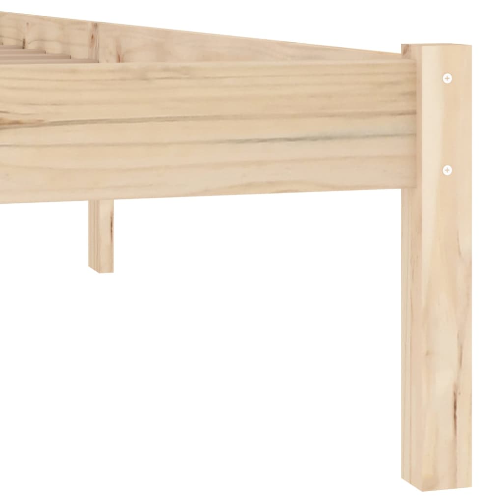 Bed Frame without Mattress 100x190 cm Solid Wood Pine Twin