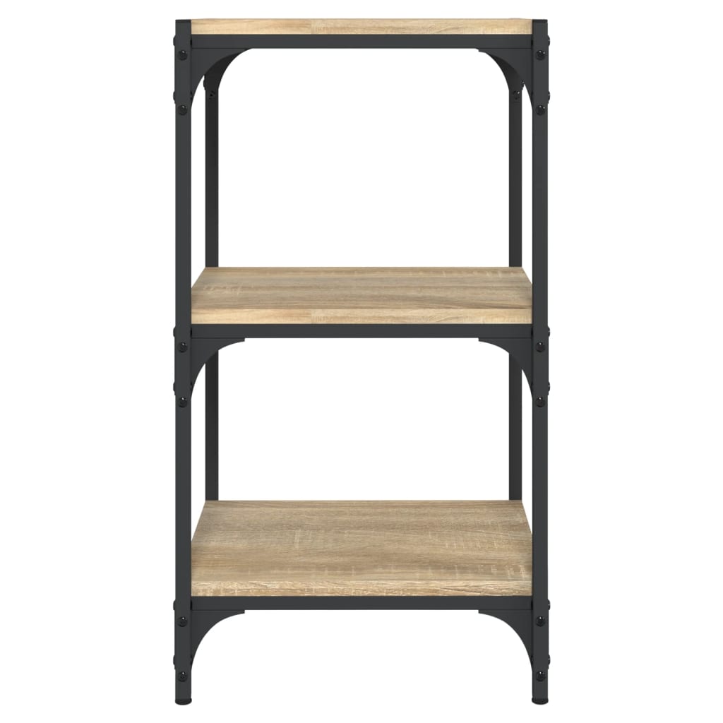 Book Cabinet Sonoma Oak 40x33x70.5 cm Engineered Wood and Steel