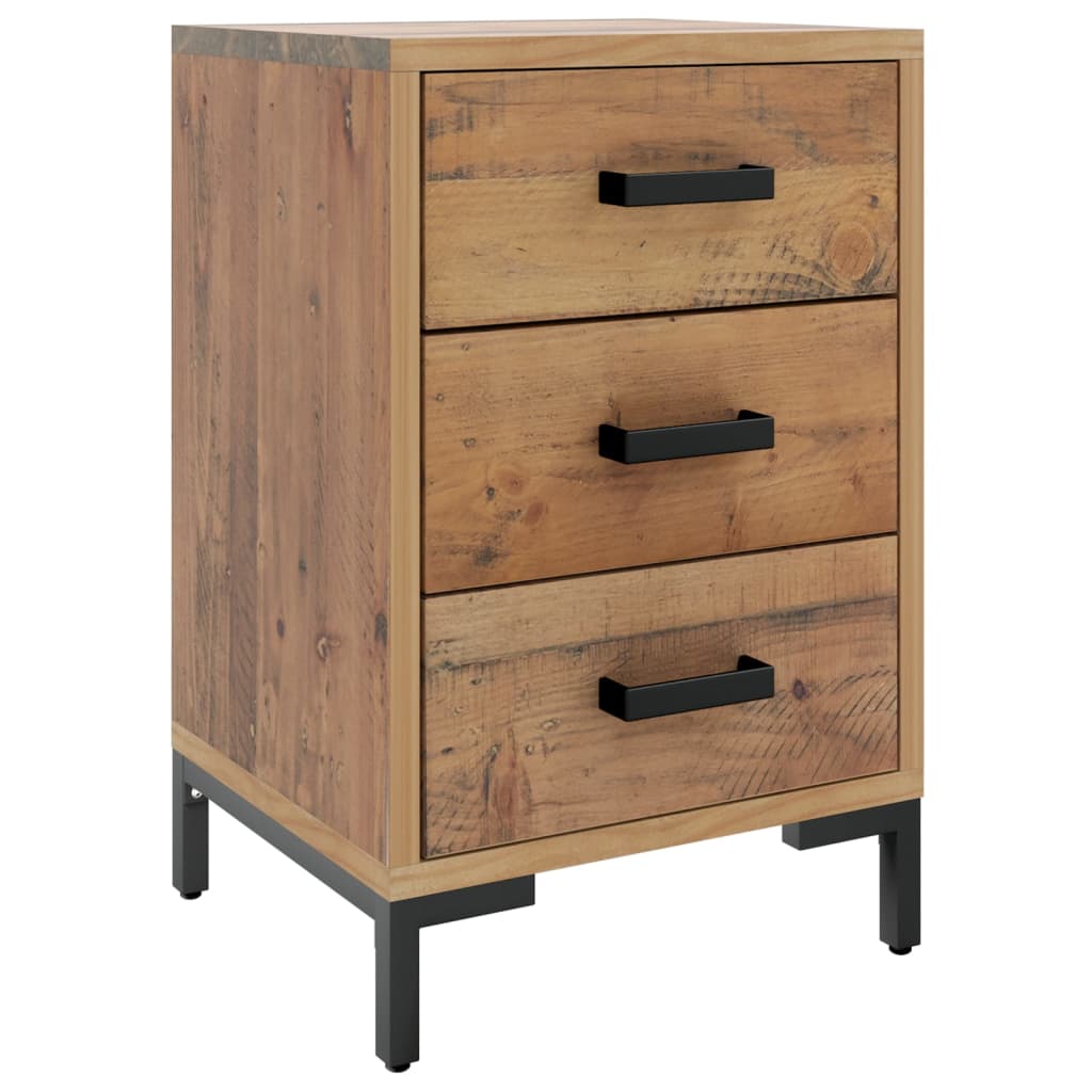 Bedside Cabinet Brown 36x30x54 cm Solid Pinewood