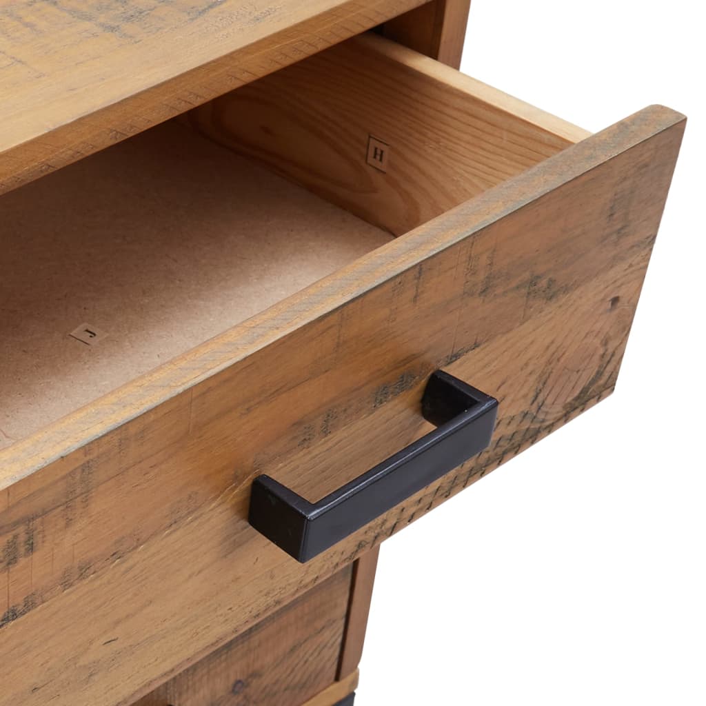 Bedside Cabinet Brown 36x30x54 cm Solid Pinewood