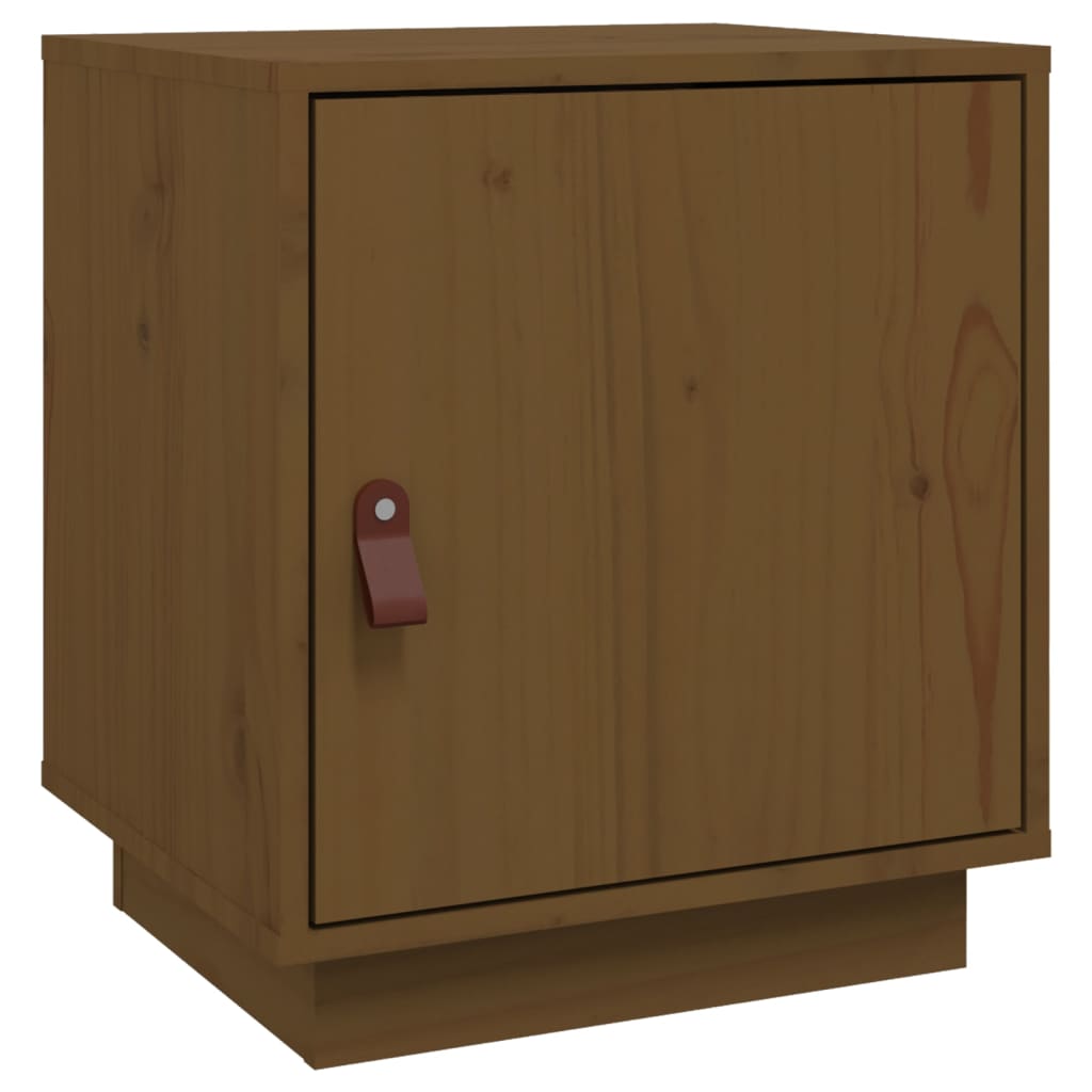 Bedside Cabinet Honey Brown 40x34x45 cm Solid Wood Pine