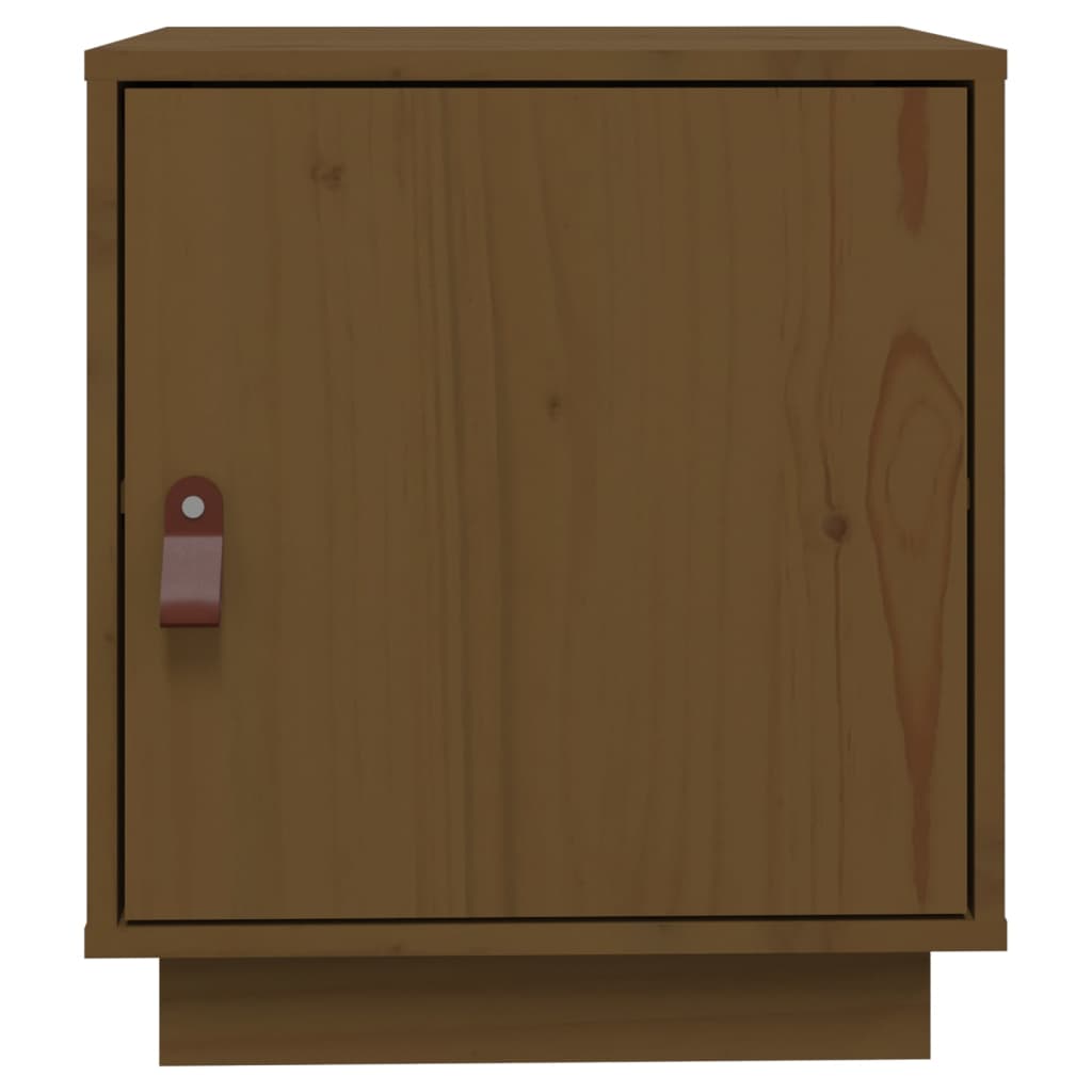 Bedside Cabinet Honey Brown 40x34x45 cm Solid Wood Pine