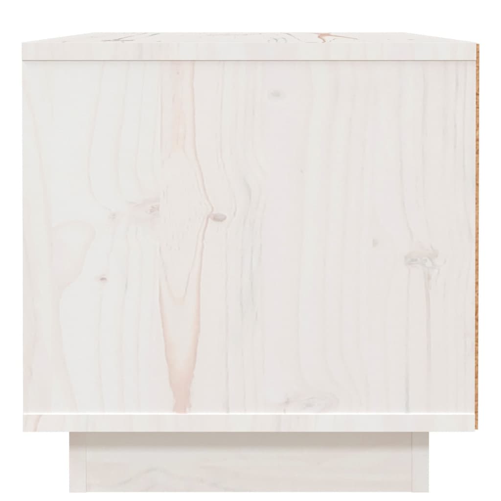 Bedside Cabinets 2 pcs White 40x34x35 cm Solid Wood Pine
