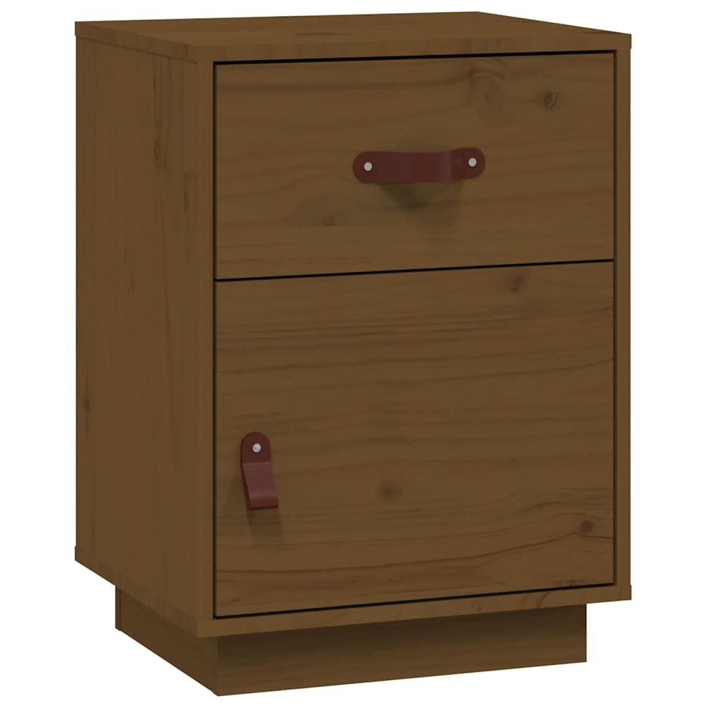 Bedside Cabinets 2 pcs Honey Brown 40x34x55 cm Solid Wood Pine