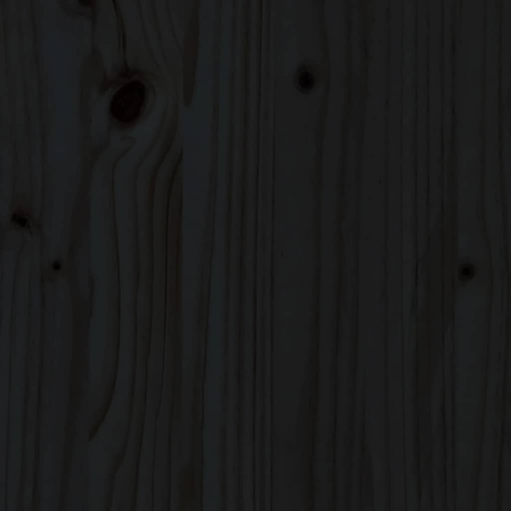 Bedside Cabinets 2 pcs Black 40x34x55 cm Solid Wood Pine