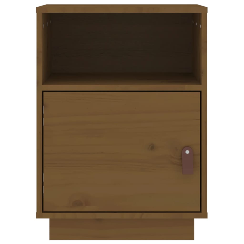 Bedside Cabinet Honey Brown 40x34x55 cm Solid Wood Pine