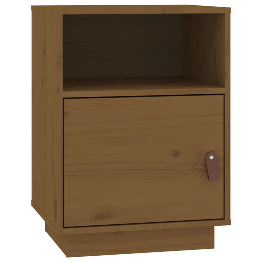 Bedside Cabinets 2 pcs Honey Brown 40x34x55 cm Solid Wood Pine