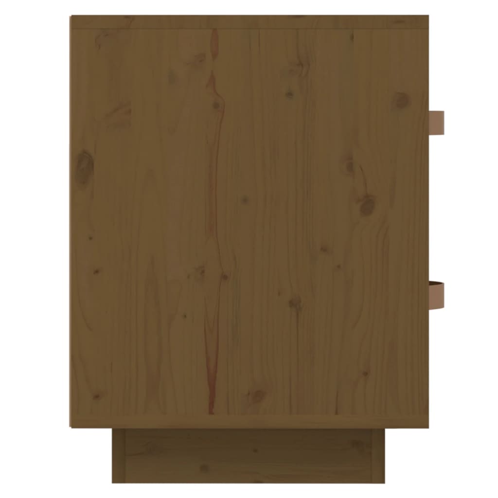 Bedside Cabinets 2 pcs Honey Brown 40x34x45 cm Solid Wood Pine