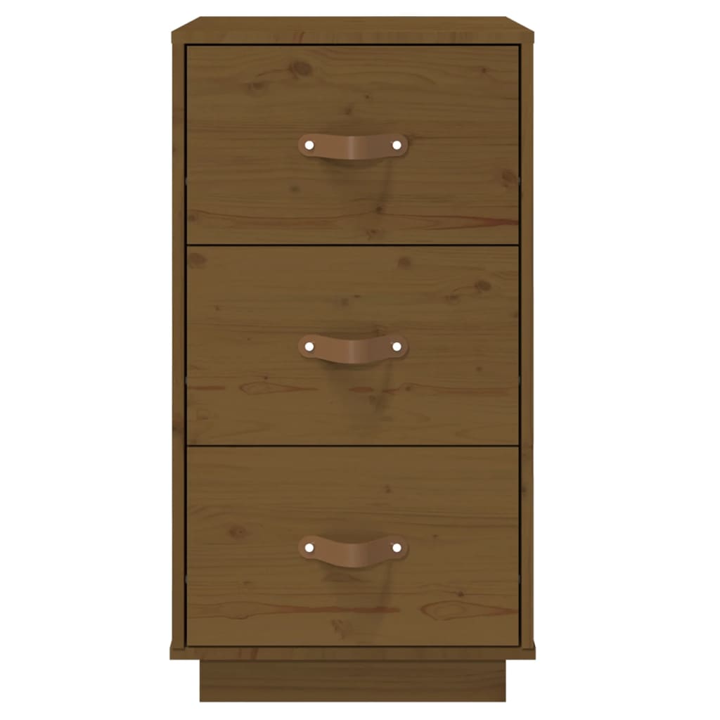 Bedside Cabinets 2 pcs Honey Brown 40x40x75 cm Solid Wood Pine