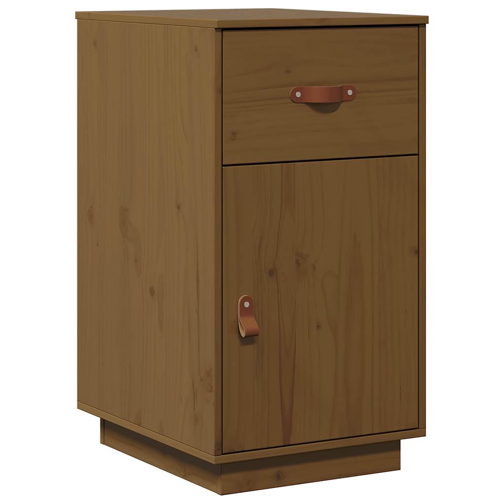 Desk Cabinet Honey Brown 40x50x75 cm Solid Wood Pine