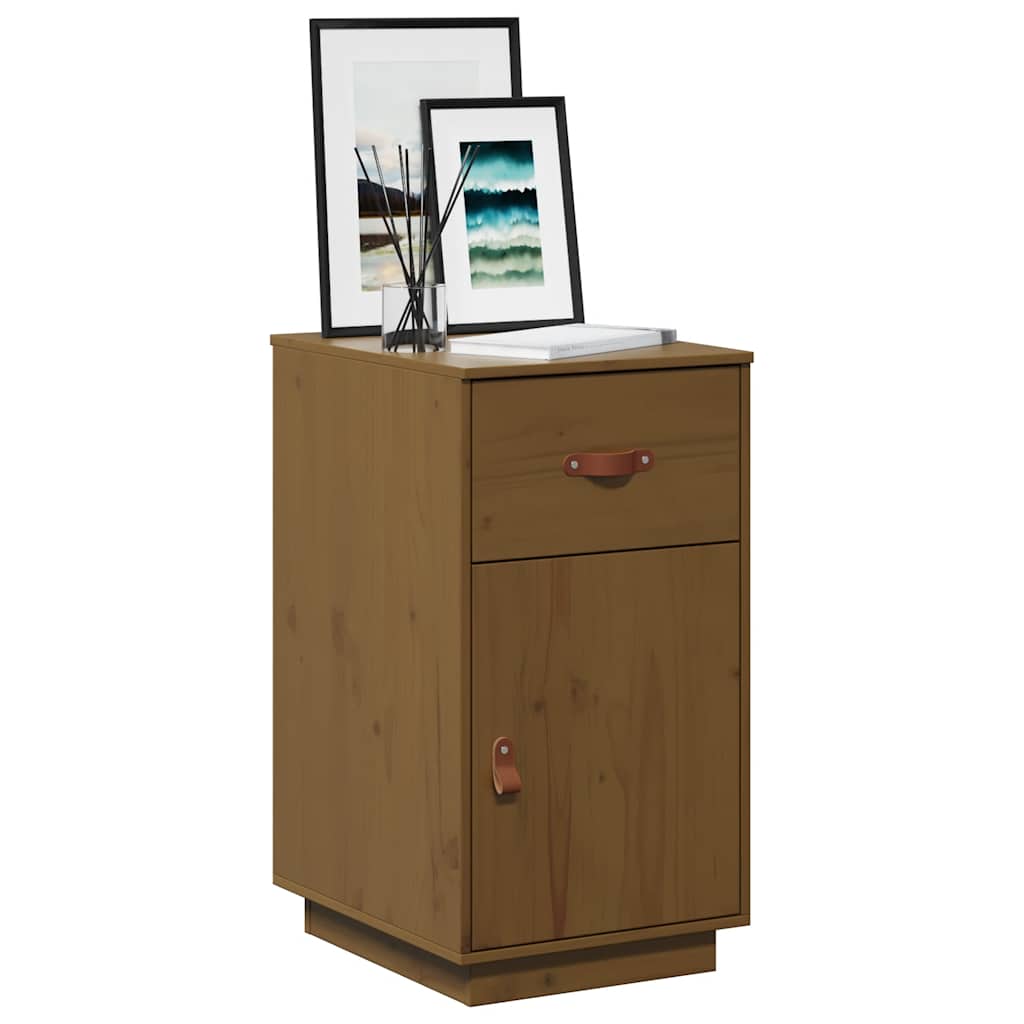 Desk Cabinet Honey Brown 40x50x75 cm Solid Wood Pine