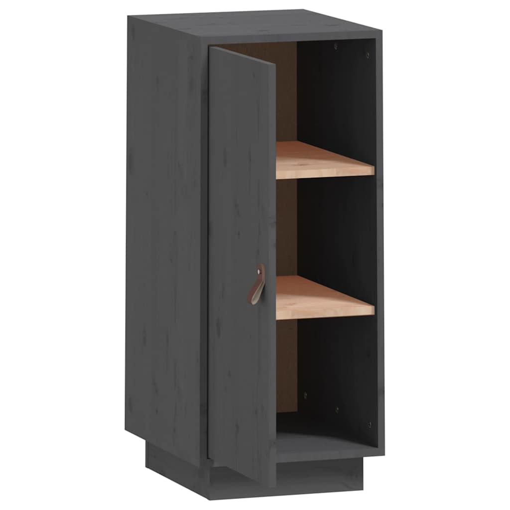Sideboard Grey 34x40x75 cm Solid Wood Pine