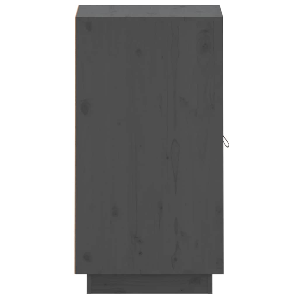 Sideboard Grey 34x40x75 cm Solid Wood Pine