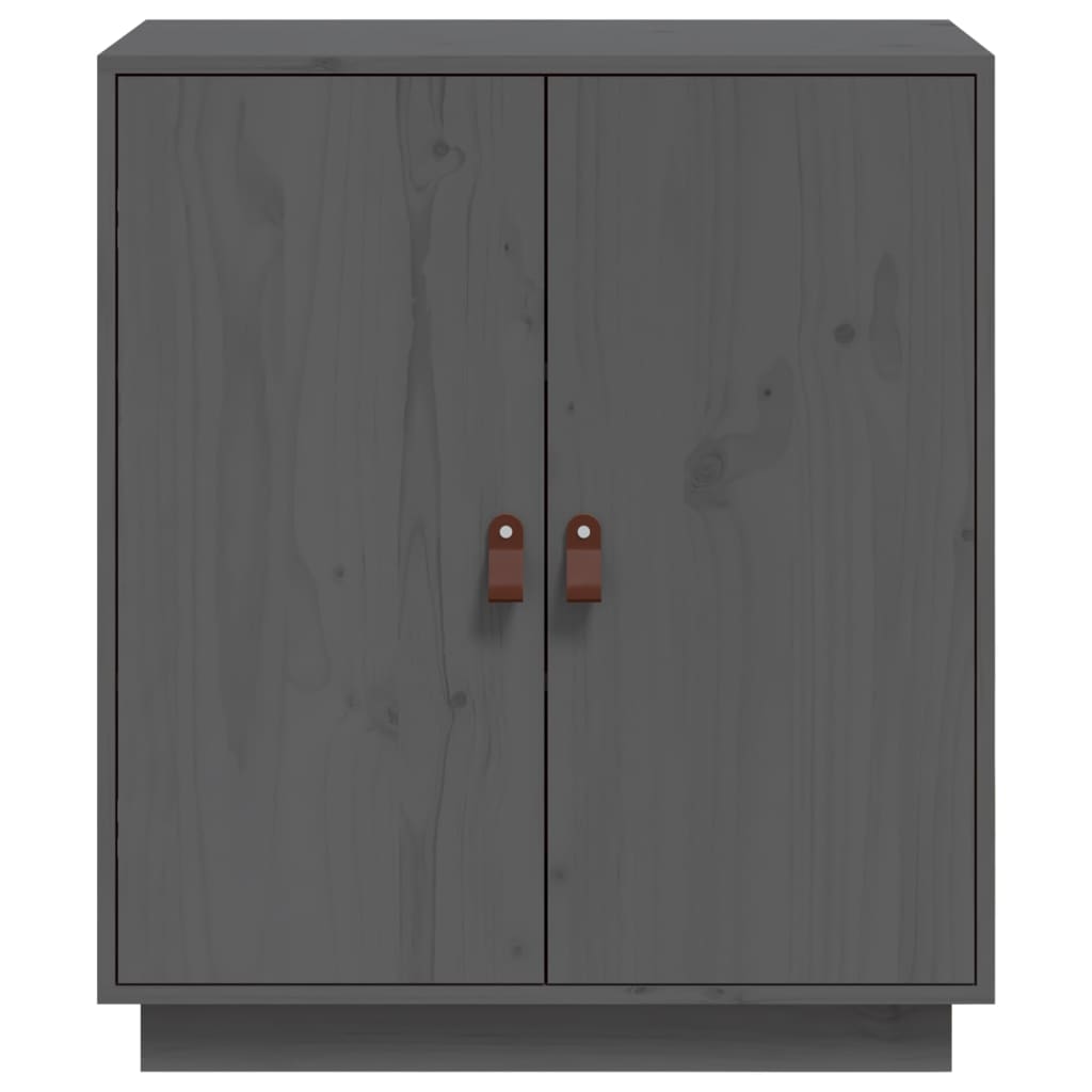 Sideboard Grey 65,5x40x75 cm Solid Wood Pine