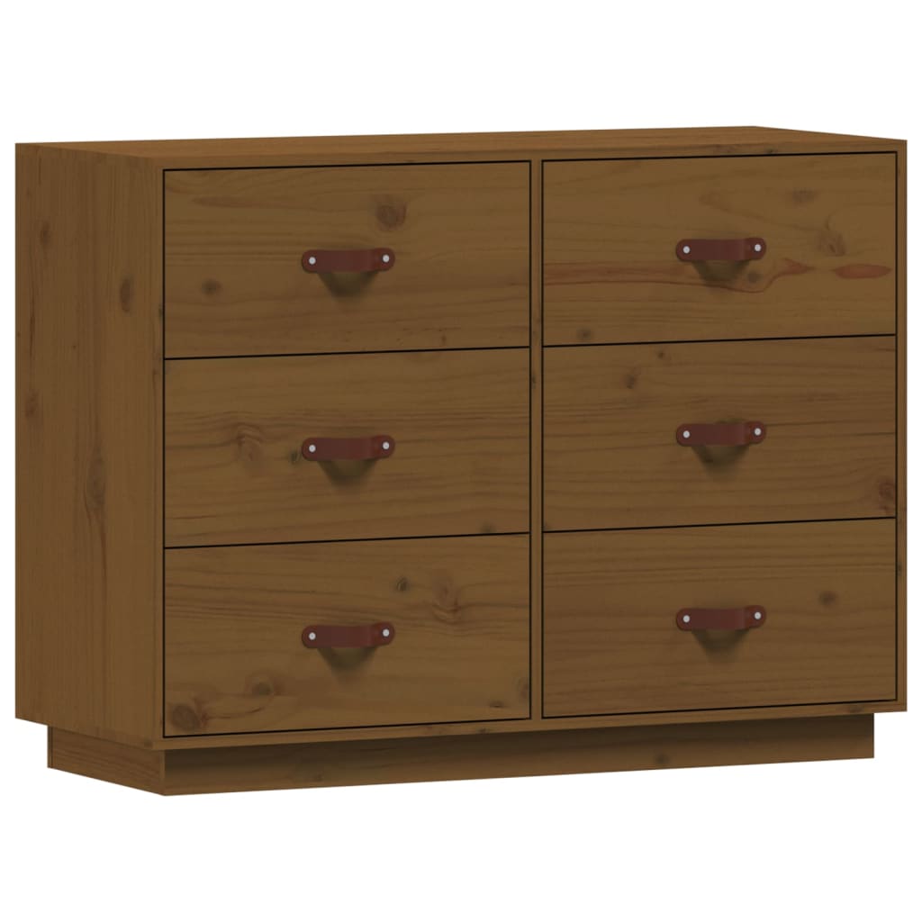 Sideboard Honey Brown 100x40x75 cm Solid Wood Pine