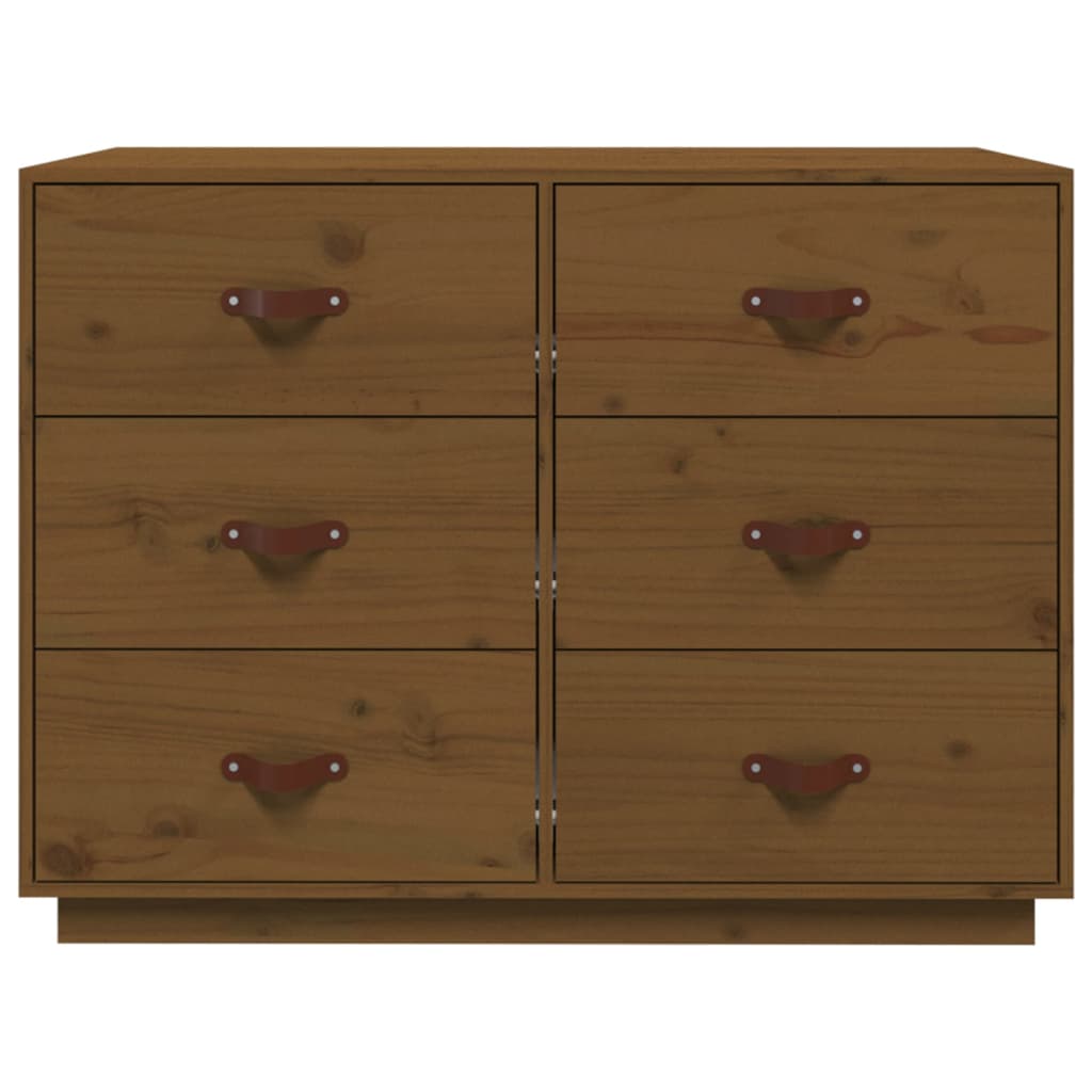 Sideboard Honey Brown 100x40x75 cm Solid Wood Pine
