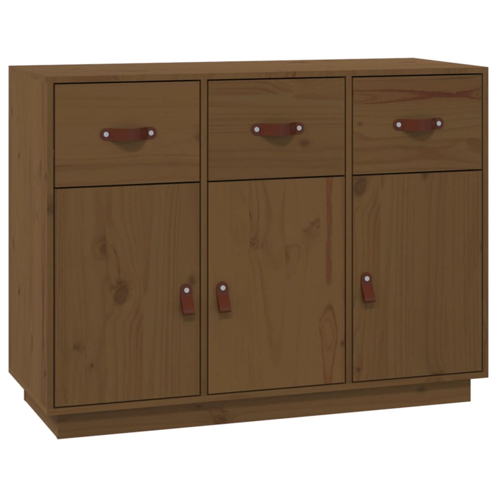 Sideboard Honey Brown 100x40x75 cm Solid Wood Pine