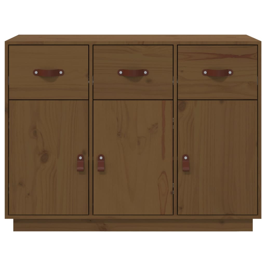 Sideboard Honey Brown 100x40x75 cm Solid Wood Pine