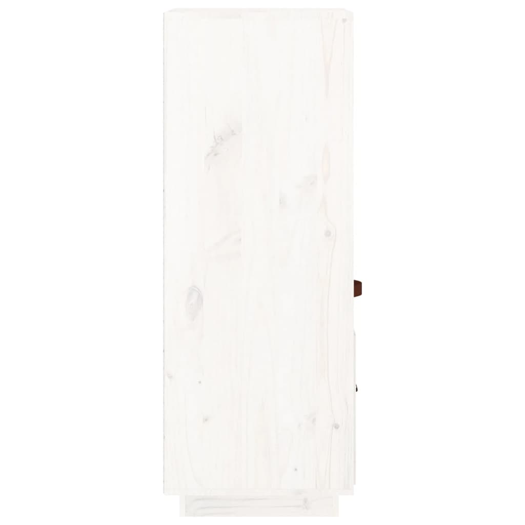 Highboard White 34x40x108,5 cm Solid Wood Pine
