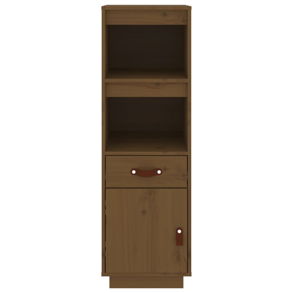 Highboard Honey Brown 34x40x108,5 cm Solid Wood Pine