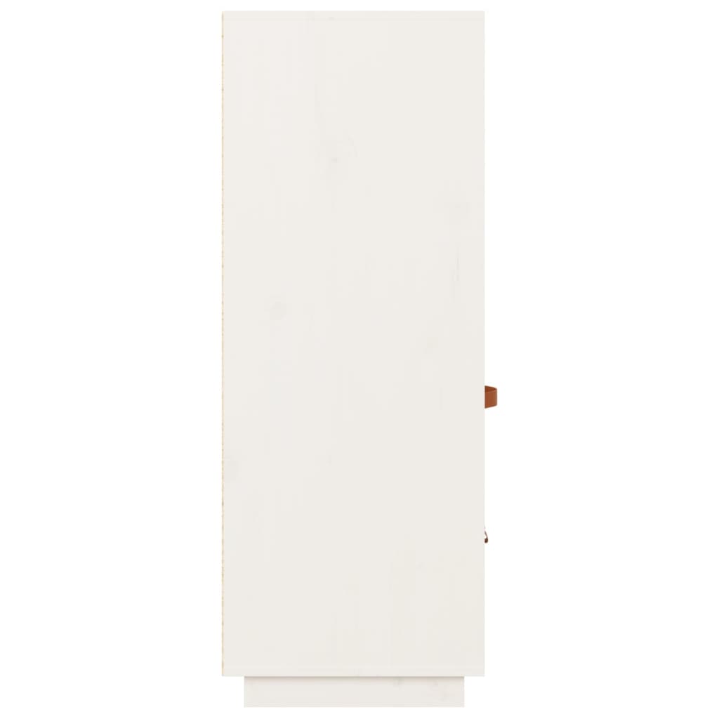 Highboard White 67x40x108.5 cm Solid Wood Pine