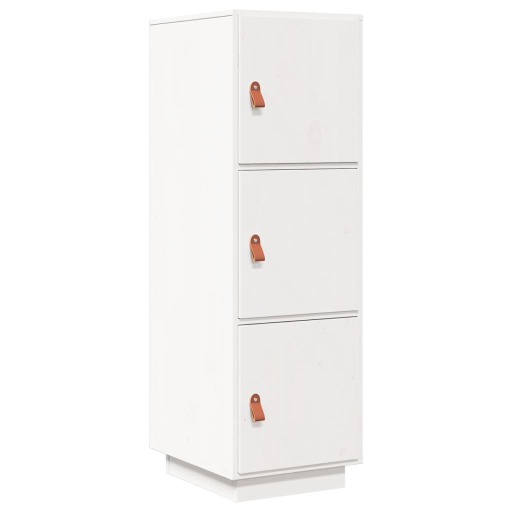 Highboard White 34x40x108.5 cm Solid Wood Pine