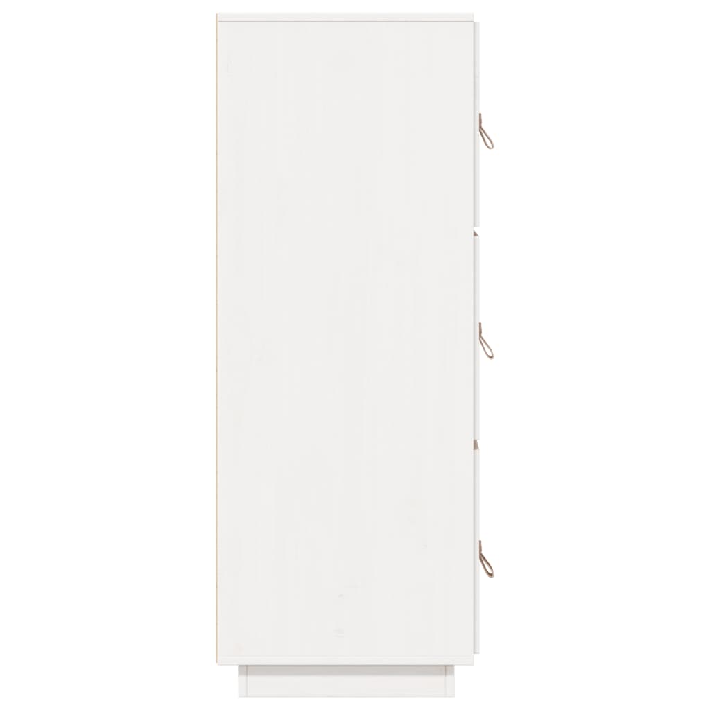 Highboard White 34x40x108.5 cm Solid Wood Pine