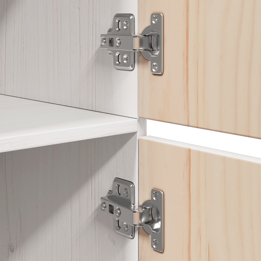 Highboard White 34x40x108.5 cm Solid Wood Pine