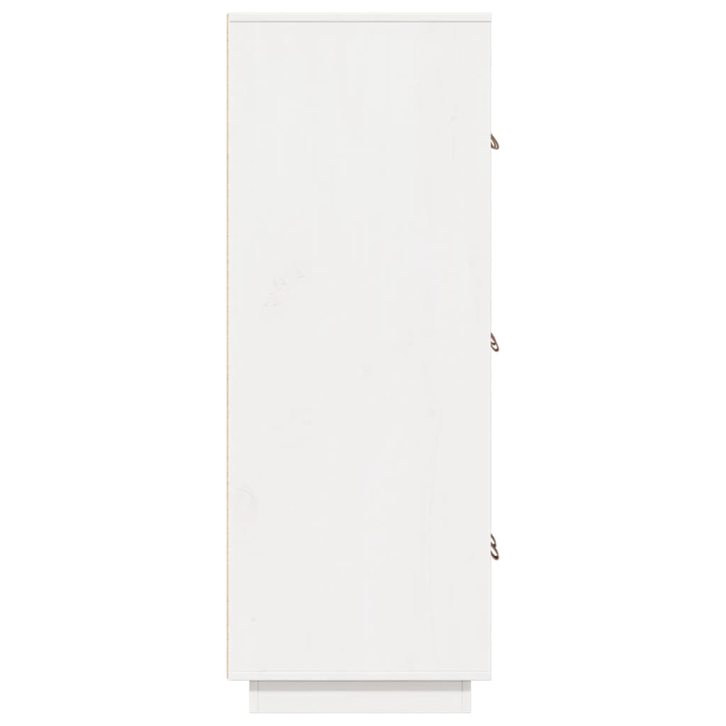 Highboard White 67x40x108.5 cm Solid Wood Pine