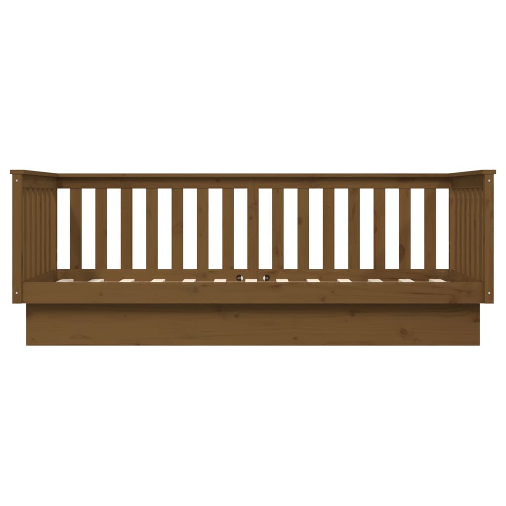 Day Bed without Mattress Honey Brown 90x200 cm Solid Wood Pine