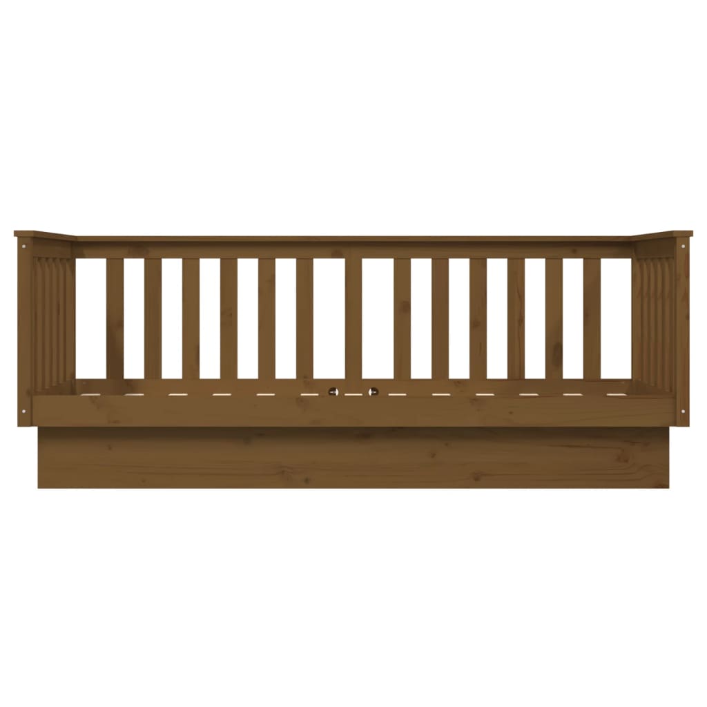Day Bed without Mattress Honey Brown 90x190 cm Single Solid Wood Pine